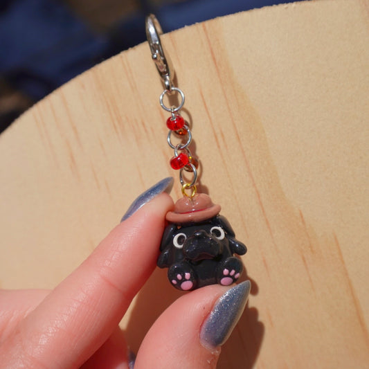 Cowboy Akira Pug Keychain